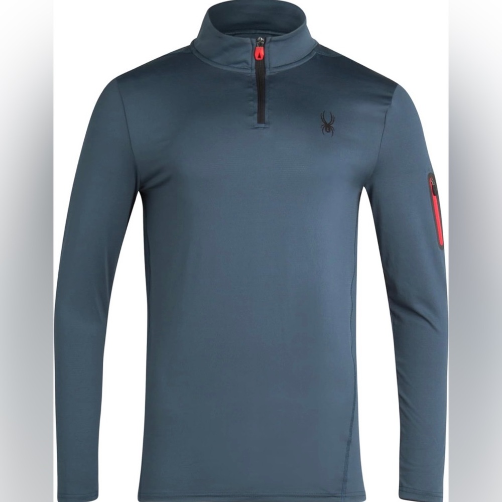 NWT Men's Spyder active quarter slip long sleeve